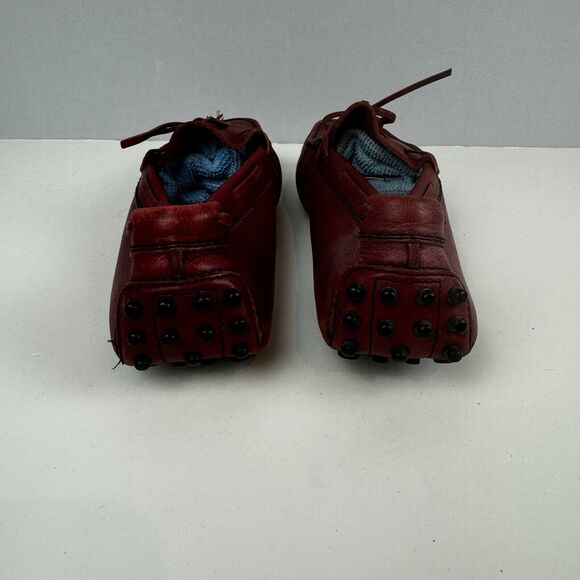 Tod's Ferrari Red Leather Driving Moccasins Size 6 / EU 36 Made in Italy Classic - Picture 4 of 13